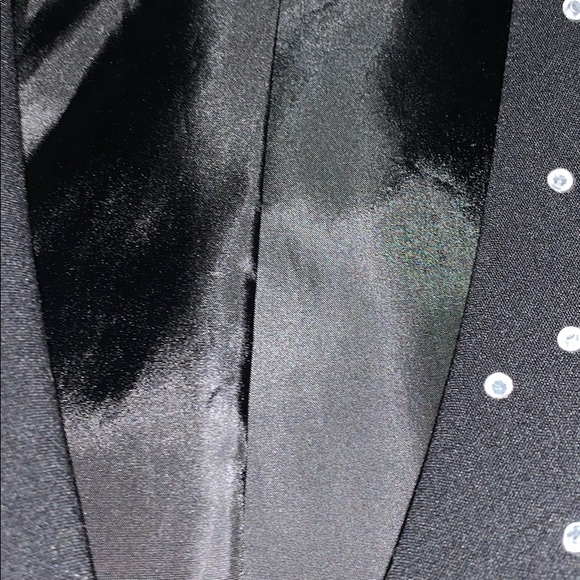 ✓ H&M EUC Bolero crop rhinestone jacket 4 black - Picture 10 of 16